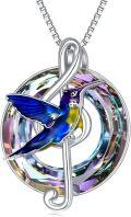 wholesale TOUPOP Hummingbird Gifts For Women Sterling Silver Music Note/tree Pendant Necklace With Crystal Anniversary Birthday Christmas Jewelry For Mom Wife Girlfriend Sister Friend -0-0