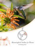 wholesale 14K Gold Plated Sterling Silver Moissanite Diamond Animal Necklace Butterfly Black Cat Paw Print Cross Hummingbird Owl 18+2 Inch-0-4