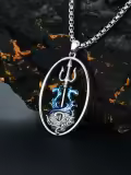 TOUPOP Sterling Silver No Gemstone Anchor Necklace for Men Women-0-5