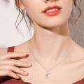 wholesale 925 Sterling Silver Sunflower Heart Pendant Necklace-0-3