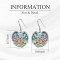 wholesale 925 Sterling Silver Dragonfly & Abalone Shell Drop Earrings for Women-0-5