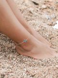 wholesale  Sterling Silver Gemstone Dainty Anklet for Women Beach Jewelry Gift -0-4
