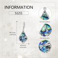wholesale 925 Sterling Silver Abalone Shell Dragonfly Teardrop Dangle Earrings-0-4
