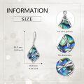 wholesale 925 Sterling Silver Abalone Dragonfly Drop Earrings-0-4
