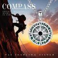 wholesale 925 Sterling Silver Malachite Compass Pendant Necklace  for Men & Women - Graduation Gift-0-4