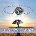 wholesale Sterling Silver Abalone Blue Opal Turquoise Malachite Tree of Life Bracelet-0-10