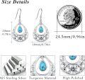 wholesale 925 Sterling Silver & Turquoise Bohemian Teardrop Dangle Earrings for Women-0-4