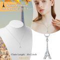 wholesale 925 Sterling Silver Eiffel Tower Necklace-0-2
