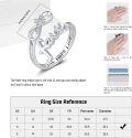 wholesale 925 Sterling Silver Faith Ring Adjustable Open Christian Jewelry Gift for Women-0-1