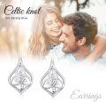 wholesale 925 Sterling Silver Celtic Knot Stud Earrings for Women and Girls - Vintage  Ideas for Mothers' Day-0-4
