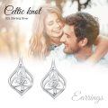 wholesale 925 Sterling Silver Celtic Knot Stud Earrings for Women and Girls - Vintage  Ideas for Mothers' Day-0-4