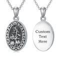 wholesale 925 Sterling Silver Oxidized Floral Oval Locket Bracelet With Filling Tool Set-0-65
