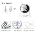 wholesale 925 Sterling Silver Celtic Knot Teardrop Earrings-0-2