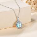 wholesale 925 Sterling Silver Blue Moonstone Tree of Life Pendant Necklace Gift for Women and Girls-0-1