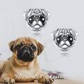 wholesale 925 Sterling Silver Pug Dog Head Stud Earrings Gift for Women-0-4