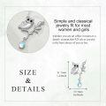 wholesale 925 Sterling Silver Owl Pendant Necklace-0-2