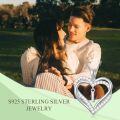 TOUPOP Sterling Silver Heart Initial A-Z Letter Pendant Necklace-0-2