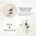 wholesale 925 Sterling Silver Black Cat & Ghost Charm Pendant Necklace for Women Girls Gifts Halloween Jewelry-0-4