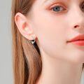 wholesale 925 Sterling Silver Baseball Hoop Earrings for Women Girls Sports s-0-4