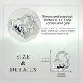 wholesale 925 Sterling Silver Panda Heart Pendant Necklace for Women Girls Gifts Jewelry Accessories 45cm Chain Length-0-4