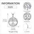 wholesale 925 Sterling Silver Tree of Life Pendant Necklace Norse s for Her Him-0-2