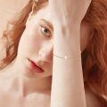 wholesale 14k Gold Dainty Pearl Chain Bracelet For Women-0-4