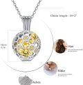 wholesale 925 Sterling Silver Honeycomb Bee Urn Pendant Keepsake Memorial Jewelry for Ashes w/Filler Kit-0-5