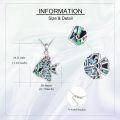 wholesale 925 Sterling Silver Abalone Shell Sea Life Pendant Necklaces for Women Girls  (Fish)-0-4