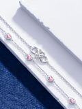 wholesale 925 Sterling Silver Heart Infinity Bracelet-0-1