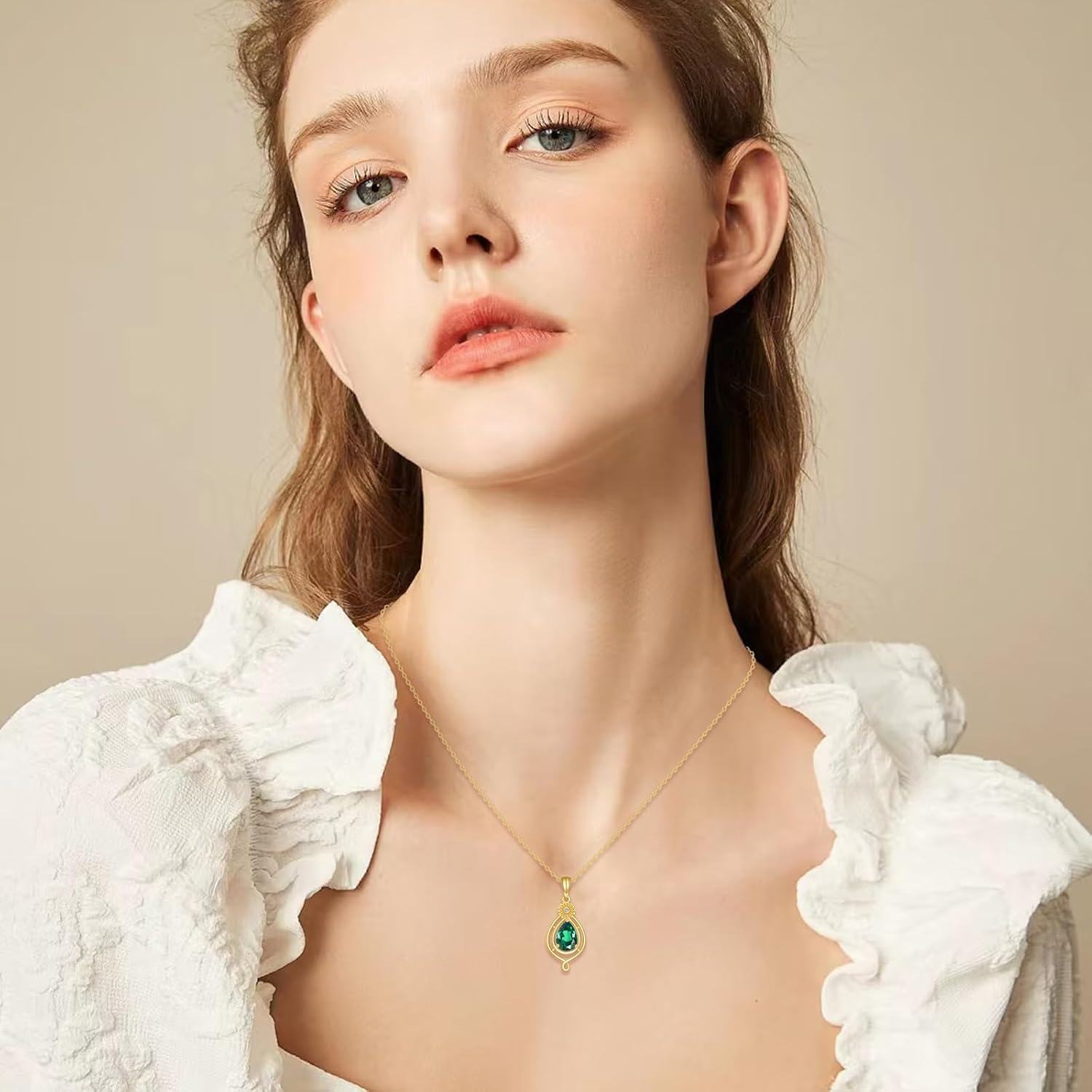 14K Gold Rainbow Moonstone Teardrop Earrings Pendant Leverback Jewelry Gift-0-2