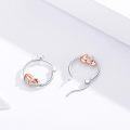 wholesale 925 Sterling Silver Hypoallergenic Sloth Huggie Hoop Earrings for Women-0-2