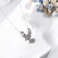 wholesale 925 Sterling Silver Flying Eagle Pendant Necklace - Bird Jewelry for Women-0-2