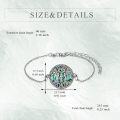 wholesale 925 Sterling Silver Moonstone Tree of Life Infinity Charm Bracelet for Women - Birthdays Gifts-0-10