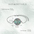 wholesale 925 Sterling Silver Tree Of Life Tear Drop Pendant Bracelet-0-10