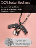 wholesale 925 Sterling Silver Basketball Cross Photo Locket Necklace for Men's Gifts -0-4