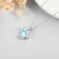 wholesale 925 Sterling Silver Opal Heart Cross Memorial Keepsake Cremation Jewelry Urn Pendant Necklace-0-2