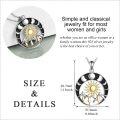 wholesale 925 Sterling Silver Nature Sun & Moon Mountain Pendant Necklace for Women-0-4