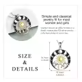 wholesale 925 Sterling Silver Nature Sun & Moon Mountain Pendant Necklace Wholesale for Women-0-4