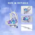 TOUPOP Sterling Silver Purple Crystal Nursing Necklace Gift For Nurses-0-4