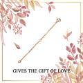 wholesale 14k Rose Gold Chain Bracelet Wholesale With Heart Charm-0-11