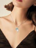 wholesale 925 Sterling Silver African Map Pendant Necklaces with Turquoise Stone and Animal Design Gifts for Men & Women-0-4