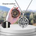 wholesale 925 Sterling Silver Compass Pendant Necklace with Starfish Design - Nautical s for Women-0-3