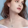 TOUPOP Silver Crystal Necklace For Sister-0-1