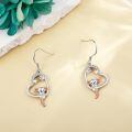 wholesale 925 Sterling Silver Angel Moon Star Dangle Drop Earrings for Women-0-2