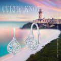 wholesale 925 Sterling Silver Celtic Knot Leverback Earrings for Women & Girls - Vintage  Ideas-0-3