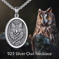 wholesale 925 Sterling Silver Owl Celtic Knot Necklace Norse Pagan  for Him Her-0-5