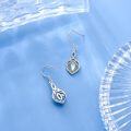 wholesale 925 Sterling Silver Celtic Knot Moonstone Drop Earrings with Abalone Shell Inlay and Hook Closure-0-3