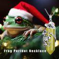 wholesale  Sterling Silver Quartz Frog Pendant Necklace Gift for Women Mom -0-47