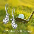wholesale 925 Sterling Silver Golf Bag Dangle Earrings Sport Lover Music Lover s for Women Men-0-5