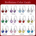 wholesale 925 Sterling Silver Birthstone Celtic Knot Dangle Earrings for Sensitive Ears-0-3